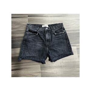 Reformation Black High Waist Shorts